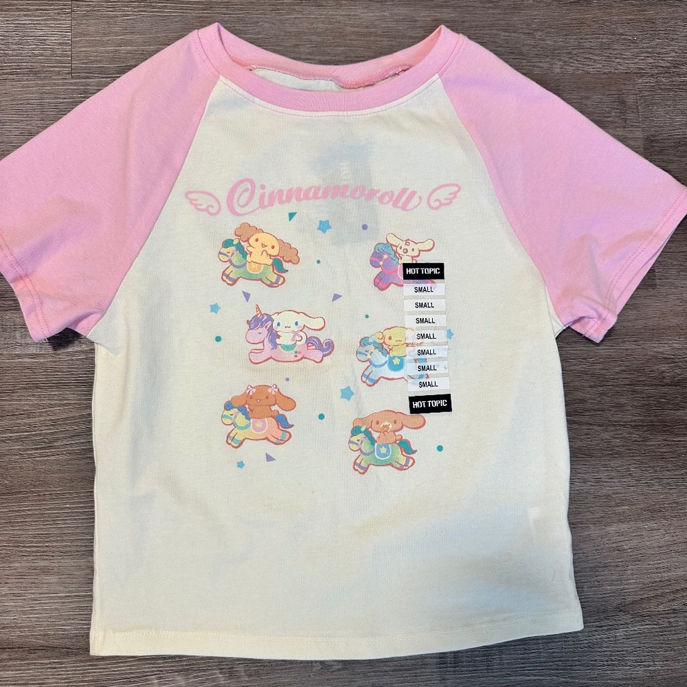 NWT Hot Topic Pink Cinnamaroll Top Size Small